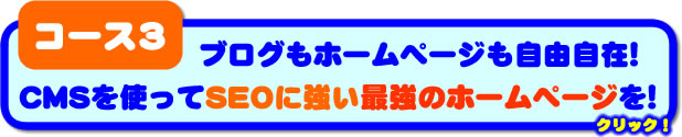 ブログもホームページも自由自在。ＣＭＳでＳＥＯに強いＨＰを！