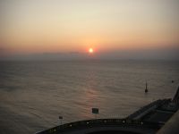 海ホタルからの夕日