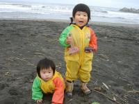一ノ宮海岸砂遊び
